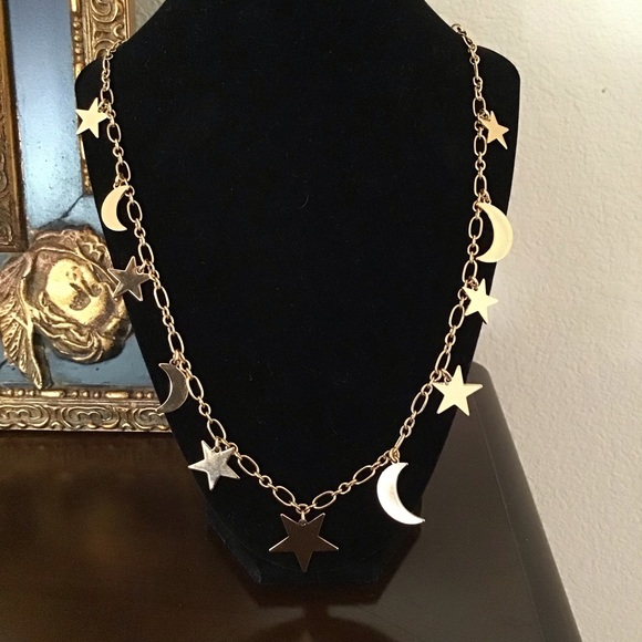 J. Crew long charm necklace ⭐️ 🌙 - Picture 2 of 4